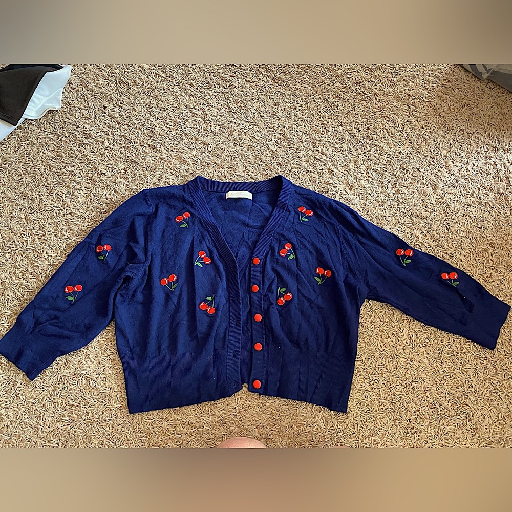 Cherry sweater/Belle Pogue/XL